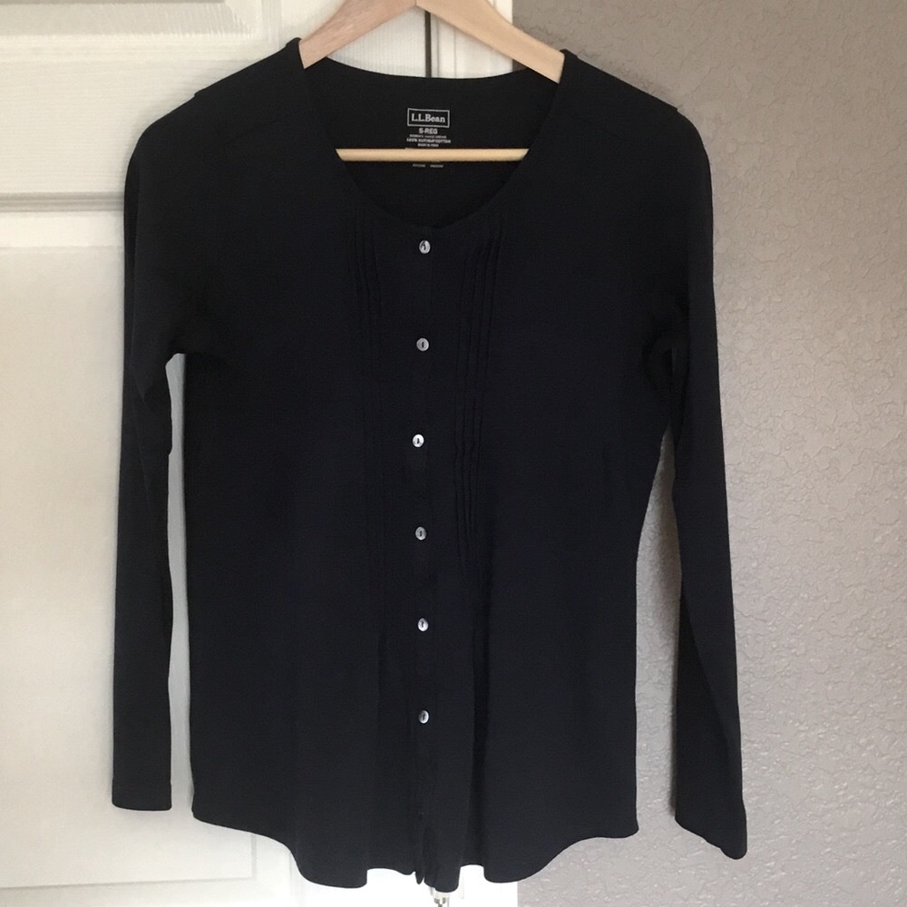 LL Bean Pintuck Tee